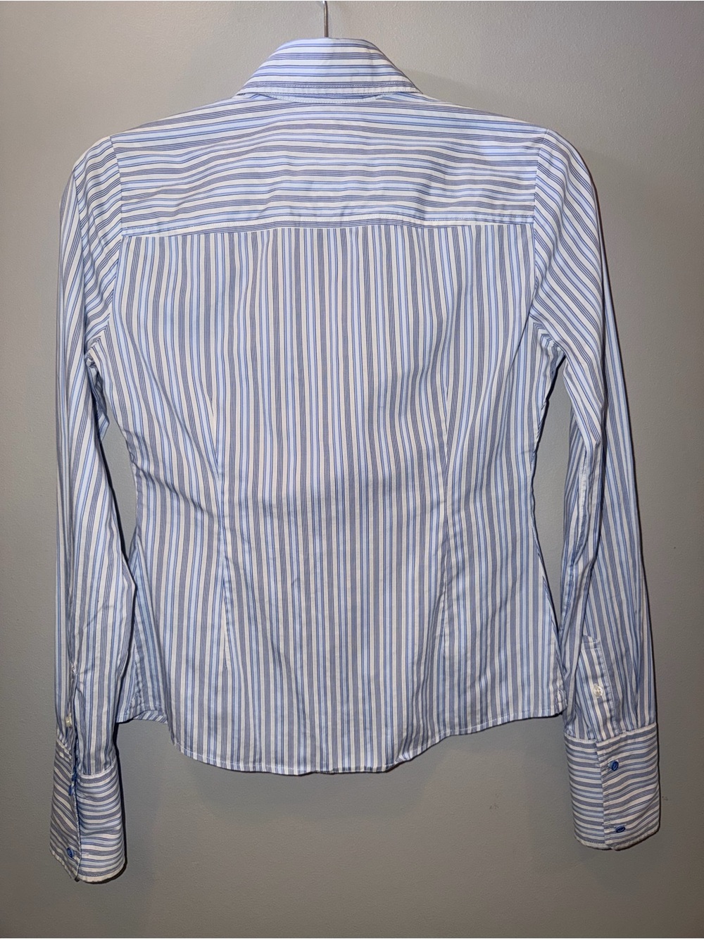 Vintage Ezra Fitch women’s small Striped Long-Sleeve Button-Down Shirt Y2K - Picture 6 of 6
